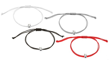 Bracciale adornato con 1 cristallo Swarovski® disponibile in 4 colori