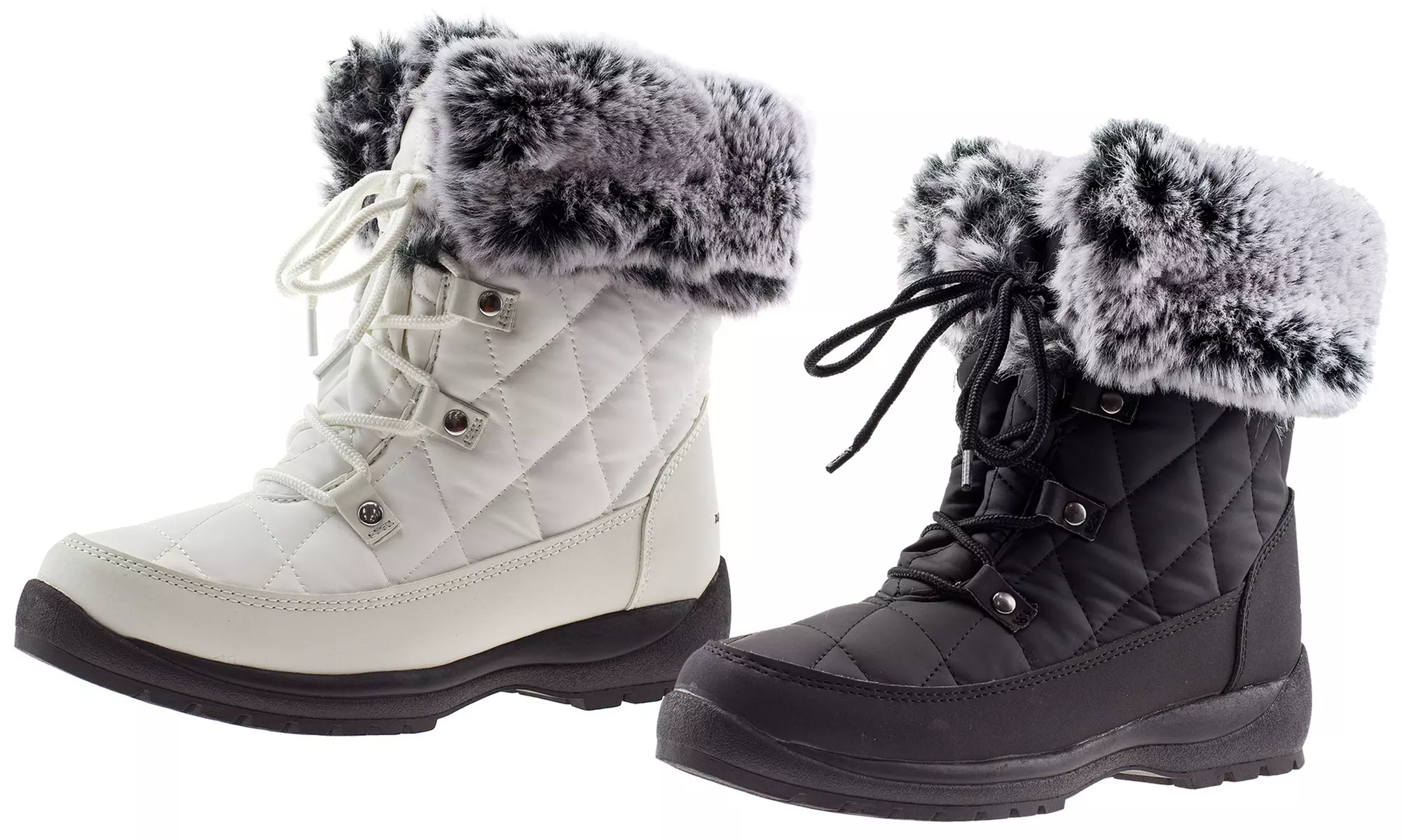 ArcticShield Women's Anna Waterproof Insulated Memory Foam Fur Winter Snow Boots - Primary Image