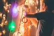 Honey Bee Solar 30-LED String Lights with Pointed Ground Stake (1- or 2-Pack) - Second Medium