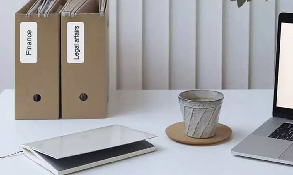 Imprimante d'étiquettes thermiques portable avec rouleau d'étiquettes