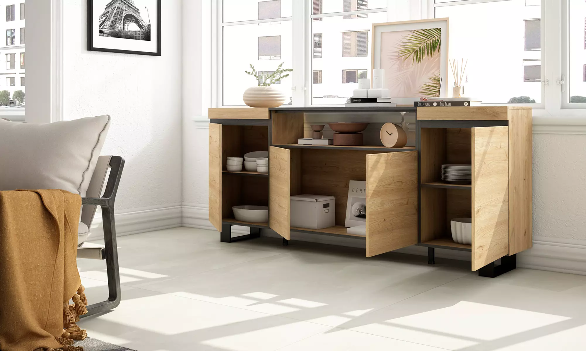 Sideboard mit großem Stauraum