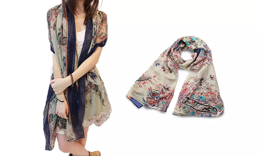 Image 2: Sjaal met bohemian-print