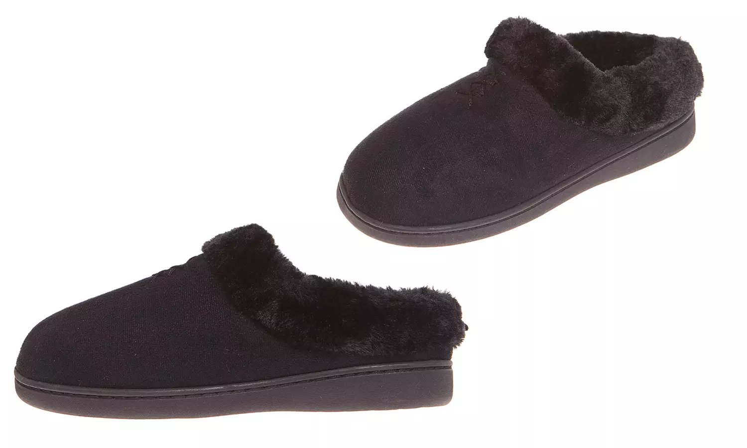 Jockey Women's Indoor-Outdoor Fur-Lined Slip-On House Slippers (Size  L) - Primary Image
