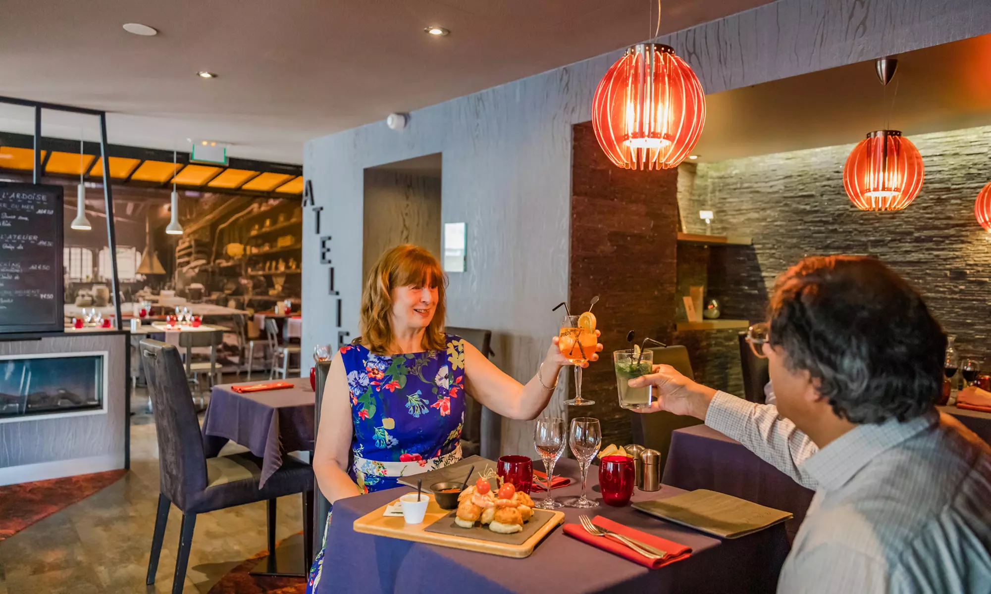 Normandie : chambre double Céleste et petit-déjeuner