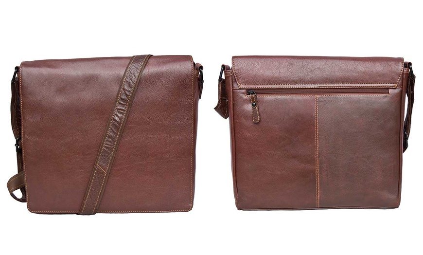 Image 6: Woodland Leathers Men's Bag