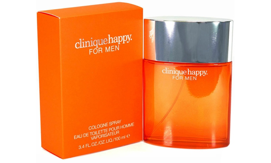 Image 1: One or Two Clinique Happy 100ml Men's Eau de Cologne Sprays