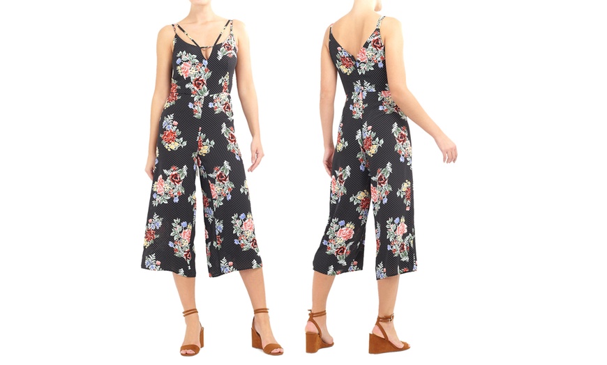 Image 1: Damen-Jumpsuit mit Blumen-Muster