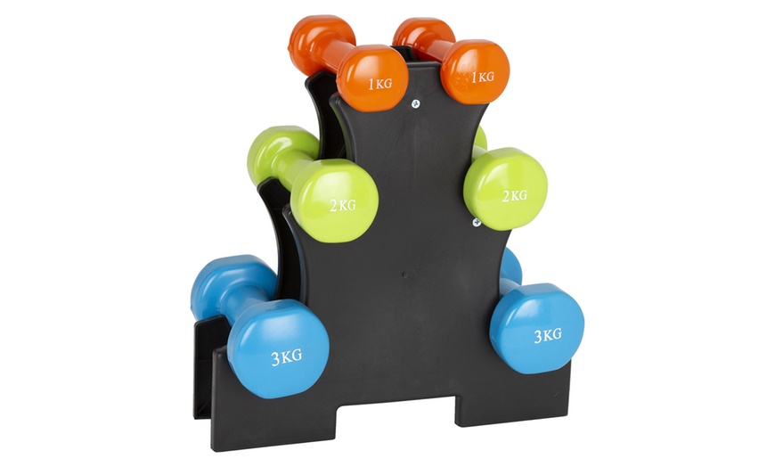 Image 2: Dumbbells Set