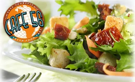 $7 for $15 Worth of Salads, Wraps, and More at Cafe 56 - Primary Image