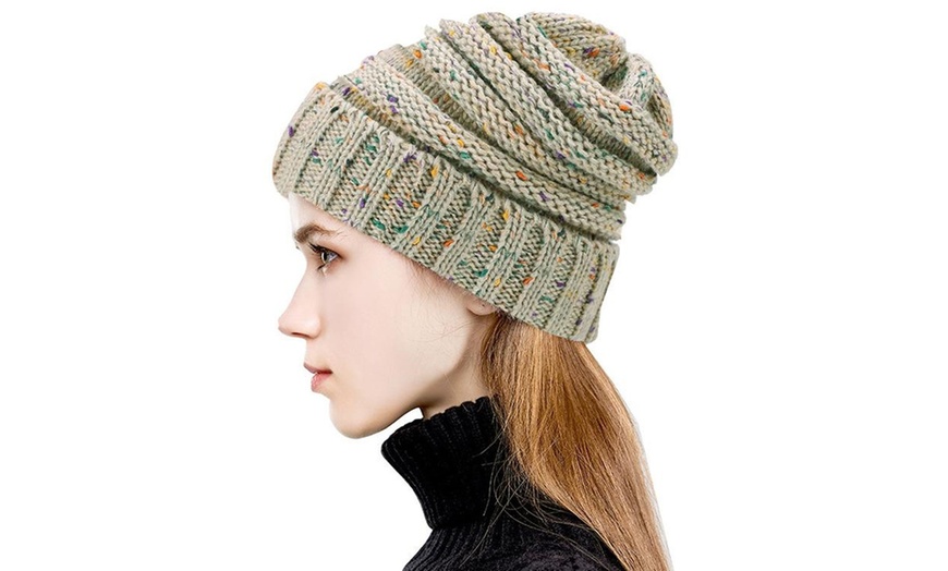 Image 17: Unisex Slouchy Beanie Hat