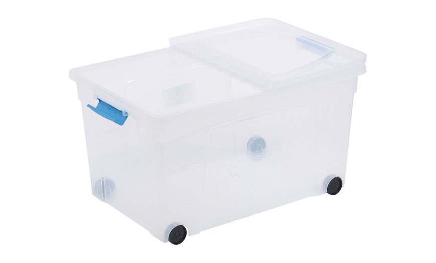 Image 4: Clippy Storage Box With Wheels