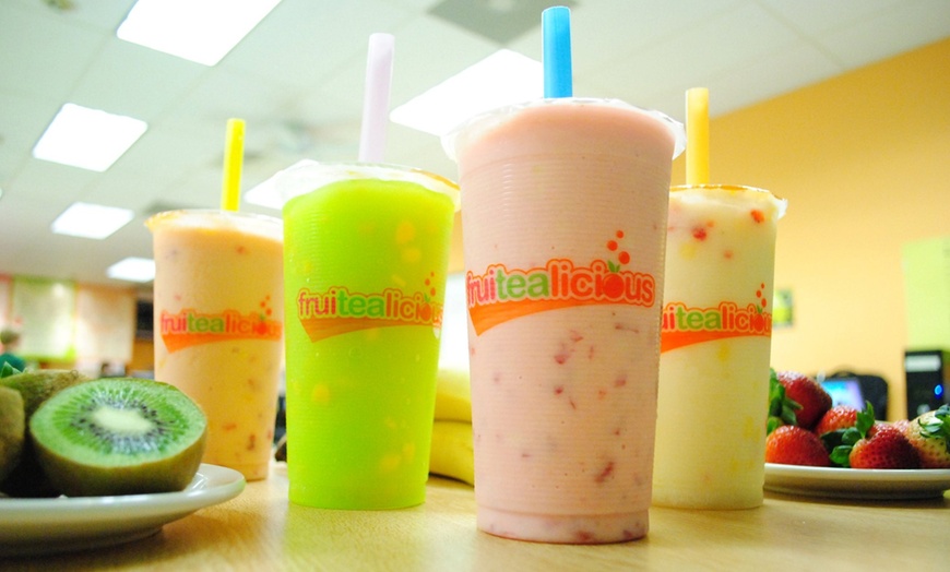 Bubble Tea, Lemonade, Smoothie Fruitealicious Groupon