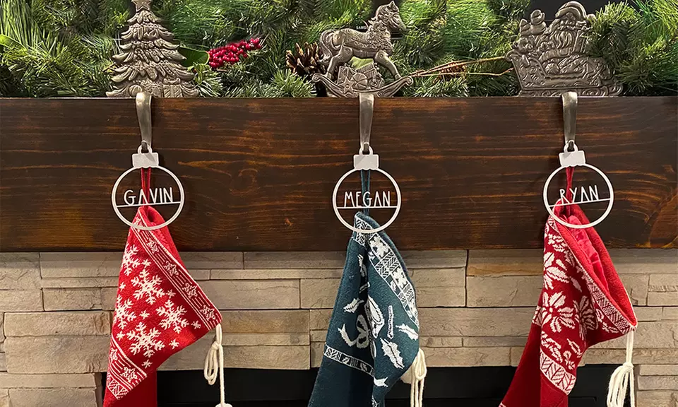 5 Packs of Customizable Amelia Jane Christmas Ornaments in 3 Sizes
