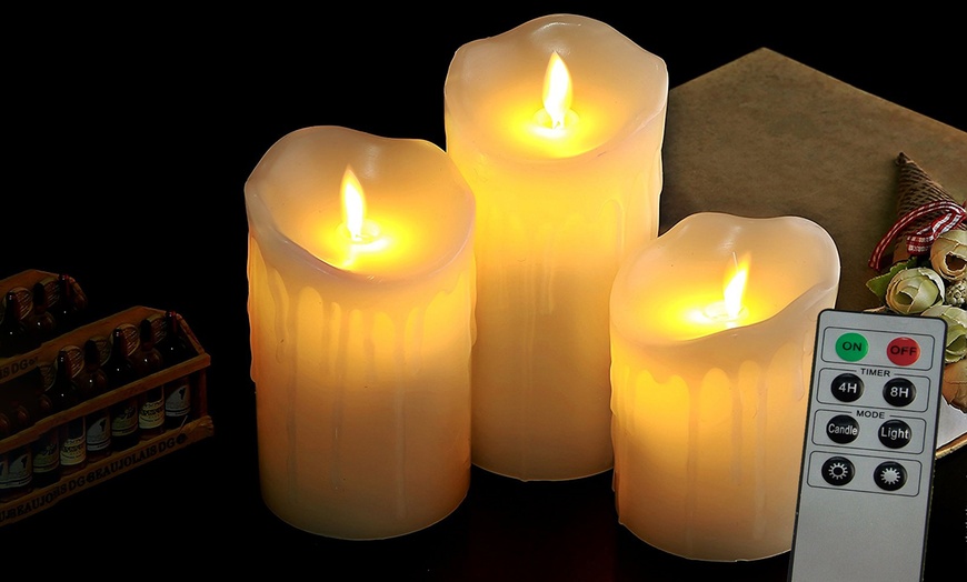 Image 2: Flameless Wax Candles