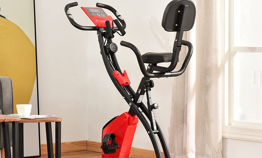 Image 3: HomCom Exercise Bike