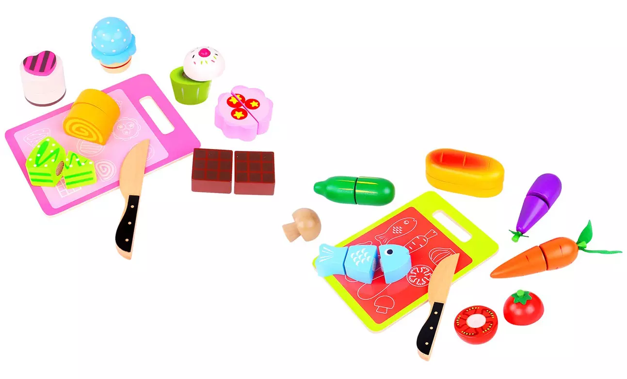 Jeu d'imitation de découpe Tooky Toys "Afternoon Tea" ou "Food" - Primary Image