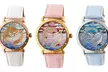Bertha Estella Women's Stainless Steel and Leather Watches - Second Medium