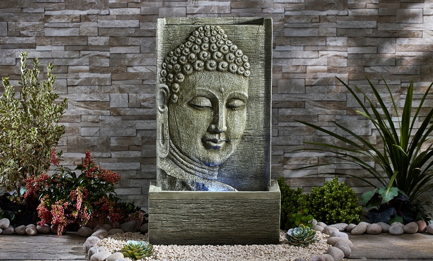 Image 1: Buddha Water Feature