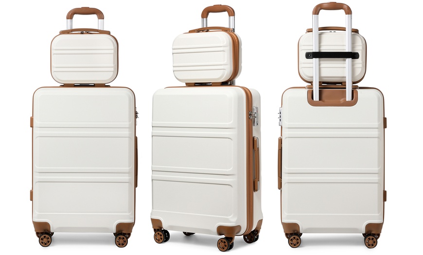 Image 24: Individual or 4 piece set of Miss Lulu suitcases