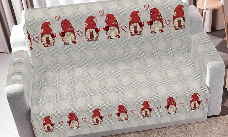 Image 2: Copridivano antiscivolo con stampa