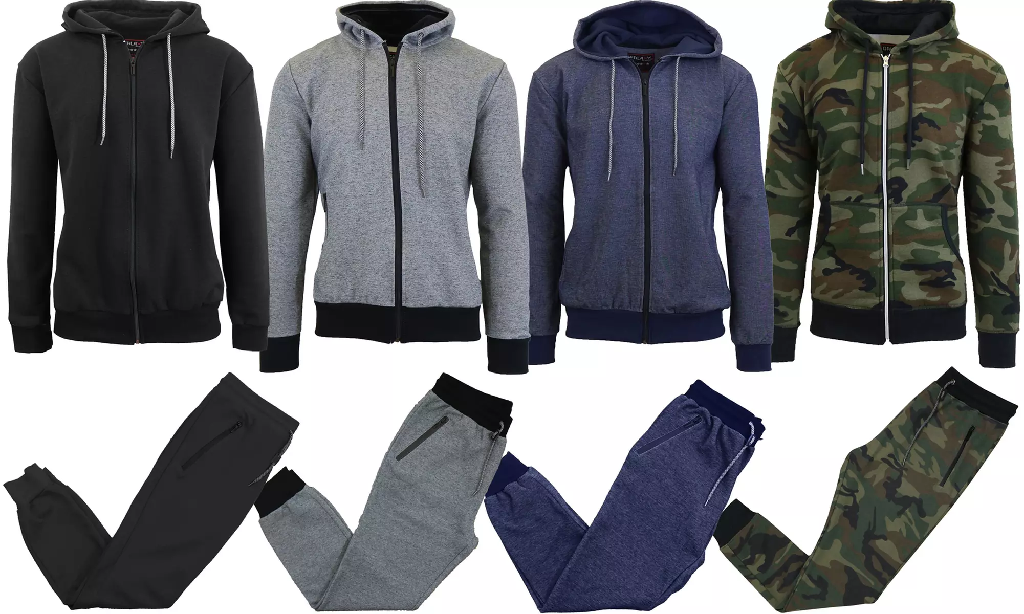 2-Piece Men's Tech Fleece Hoodie and Joggers Set (S-2XL) - Primary Image