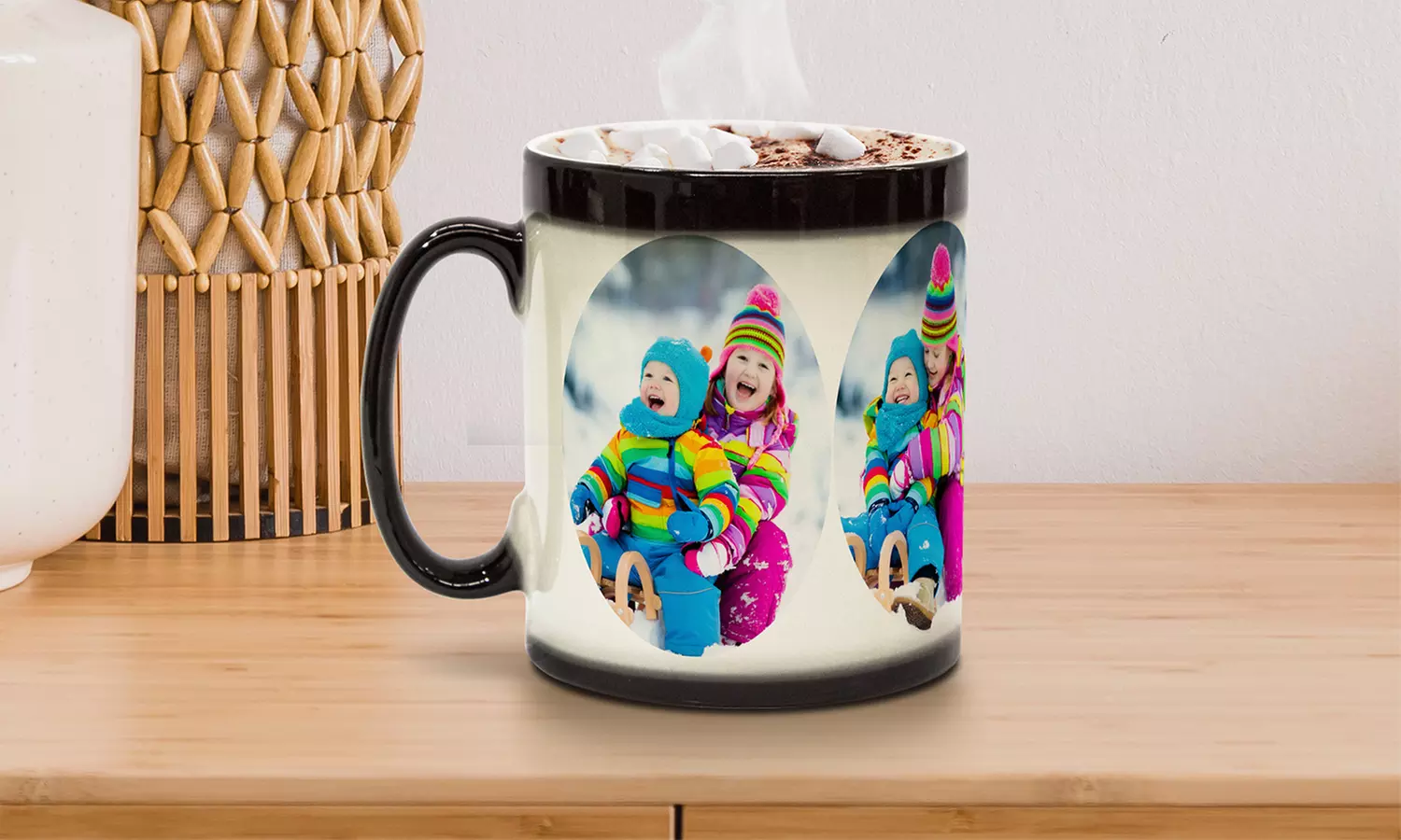 1, 2, 3, 4, 5, or 10 Personalized Collage Magic Mugs from Printerpix (Up to 91% Off) - Primary Image