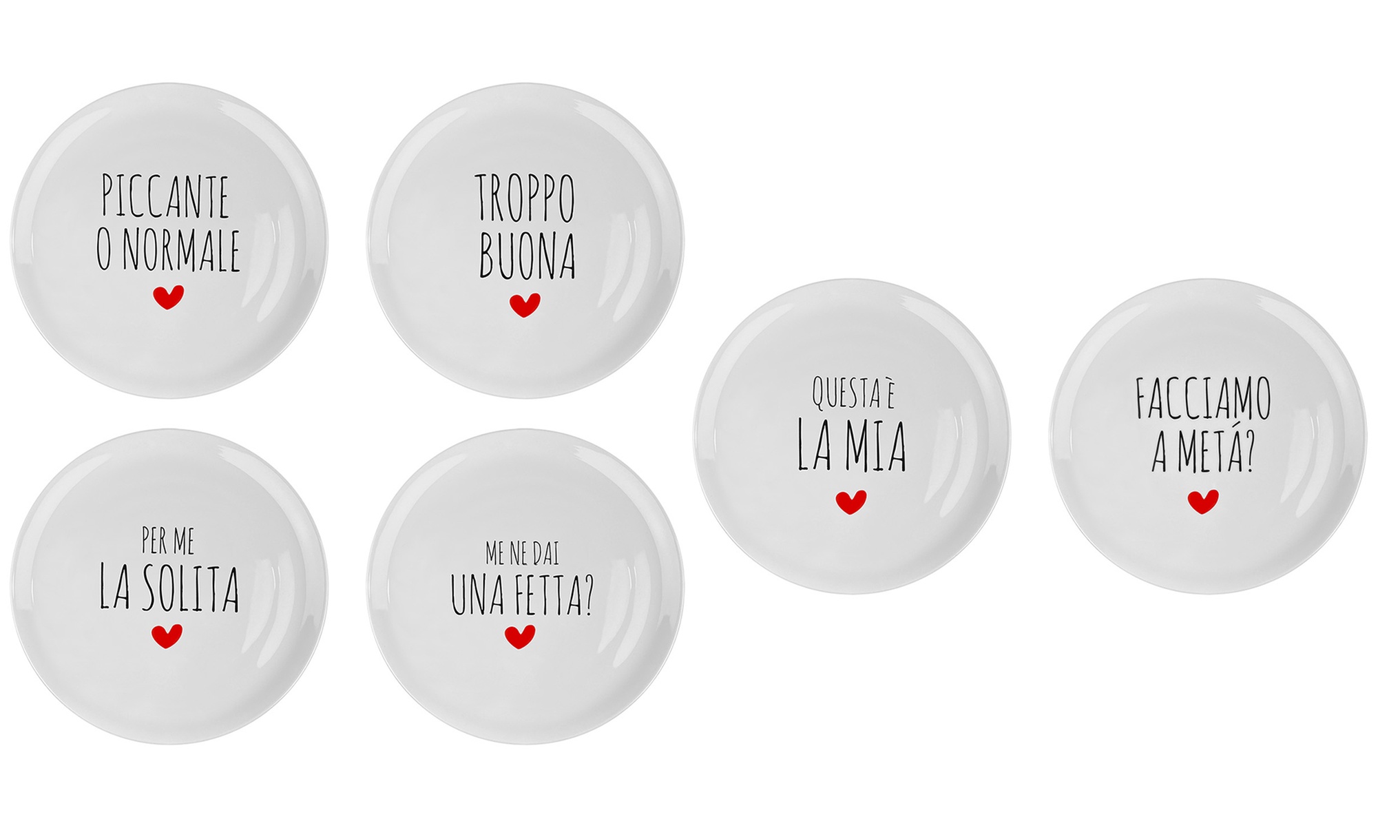 Set di 6 piatti da pizza di 31 cm