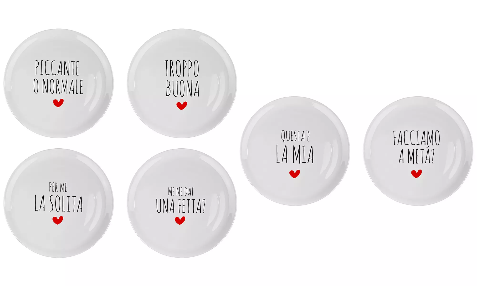 Set di 6 piatti da pizza di 31 cm