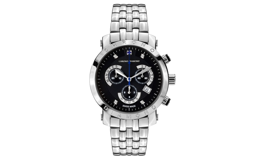 Image 22: Chrono Diamond chronograaf herenhorloge 'Nestor 10600'