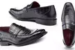 Franco Vanucci Ricardo Men's Embossed Slip-On Dress Shoes - Second Medium