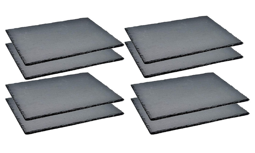 Image 4: Black Slate Plates