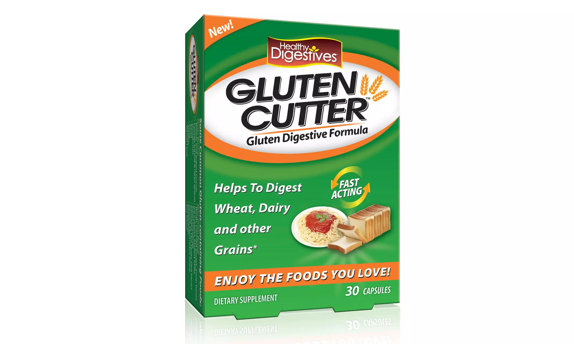 Healthy Digestives Gluten Cutter Dietary Supplement (2-Pack) - Primary Image