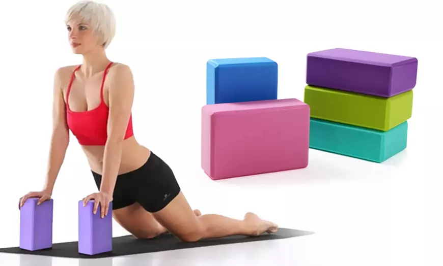 Image 1: Two Yoga Brick Blocks