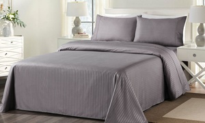 1000TC Blended Bamboo Stripe Sheet Set