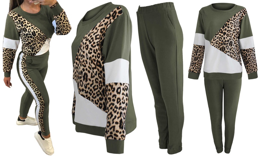 Image 8: Two-Piece Leopard Tracksuit