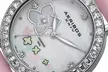 Akribos XXIV Women's Quartz Watch with Mother of Pearl Dial and Ceramic Bangle - Second Medium