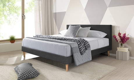 Lit Marquis tissu Sampur avec matelas cosmos antibactérien