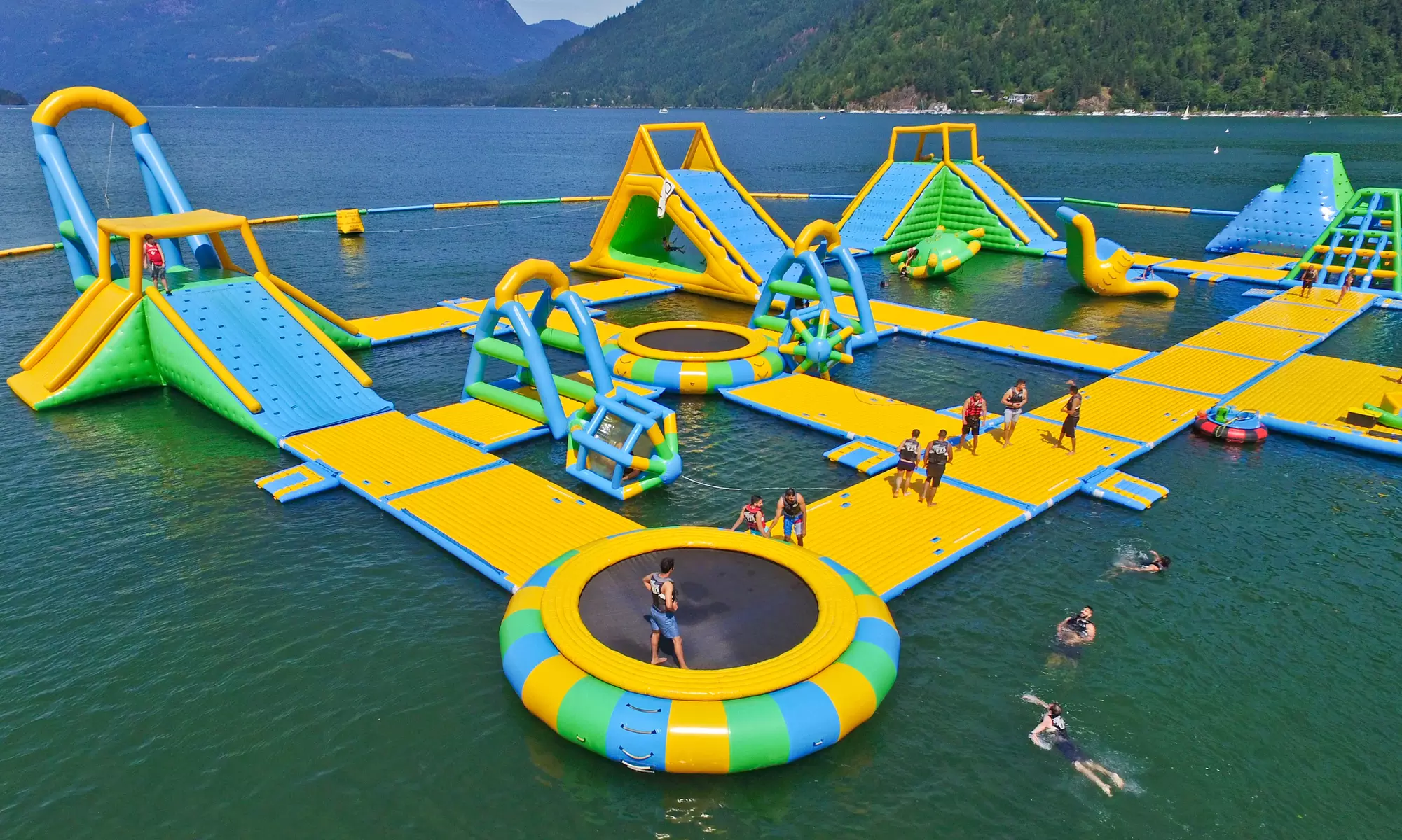 Inflatable Waterpark Visit or Bumper-Boat Ride with Squirt Guns at Harrison Watersports (Up to 31% Off) - Primary Image