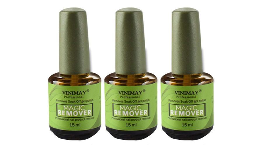 Image 3: Vinimay Nail Gel Magic Remover Soak Off Base Top Coat Nail Art Primer