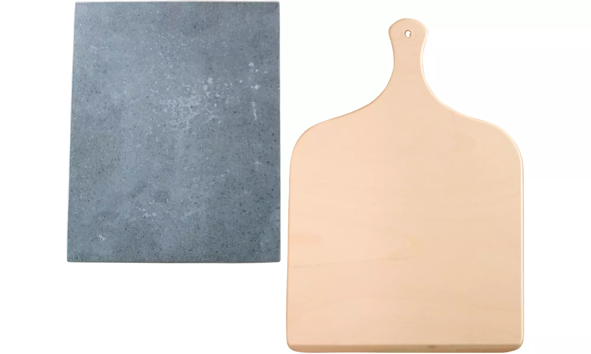 Piastra in pietra lavica Etnea Replood disponibile in 2 dimensioni e paletta per pizza in legno - Primary Image