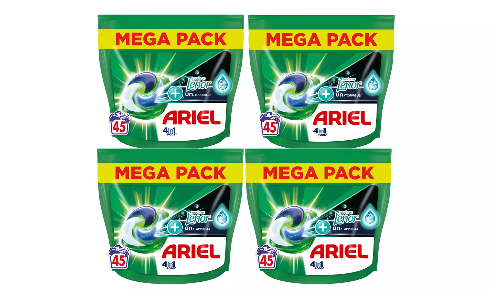 Bis zu 180 Ariel All-in-One Pods Ultra/Touch of Lenor (bis 0,52€/Pod)