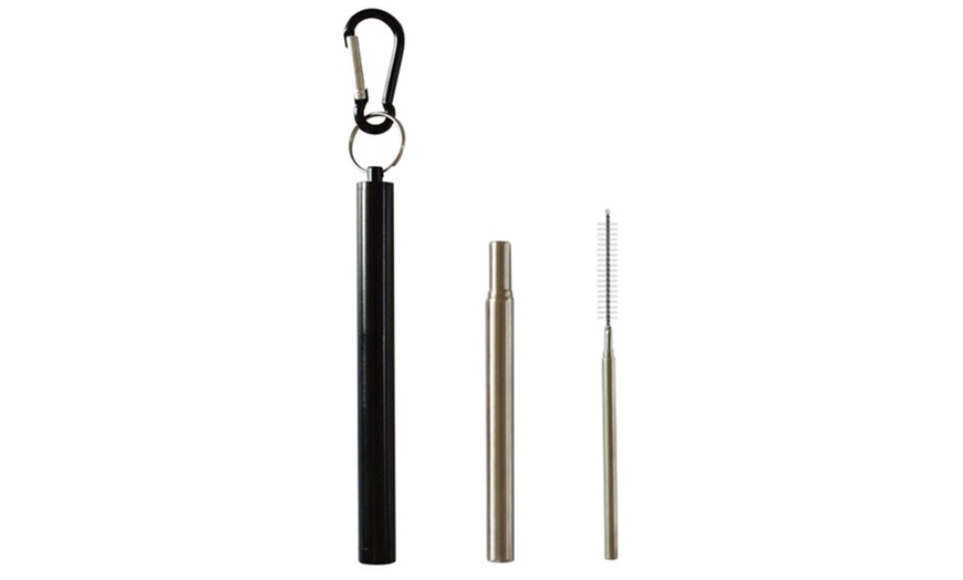 Image 14: Collapsible Stainless Steel Straw