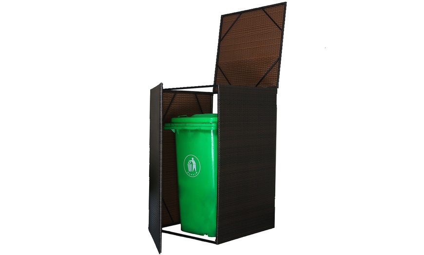 Image 16: Rattan-Effect Dustbin Cover
