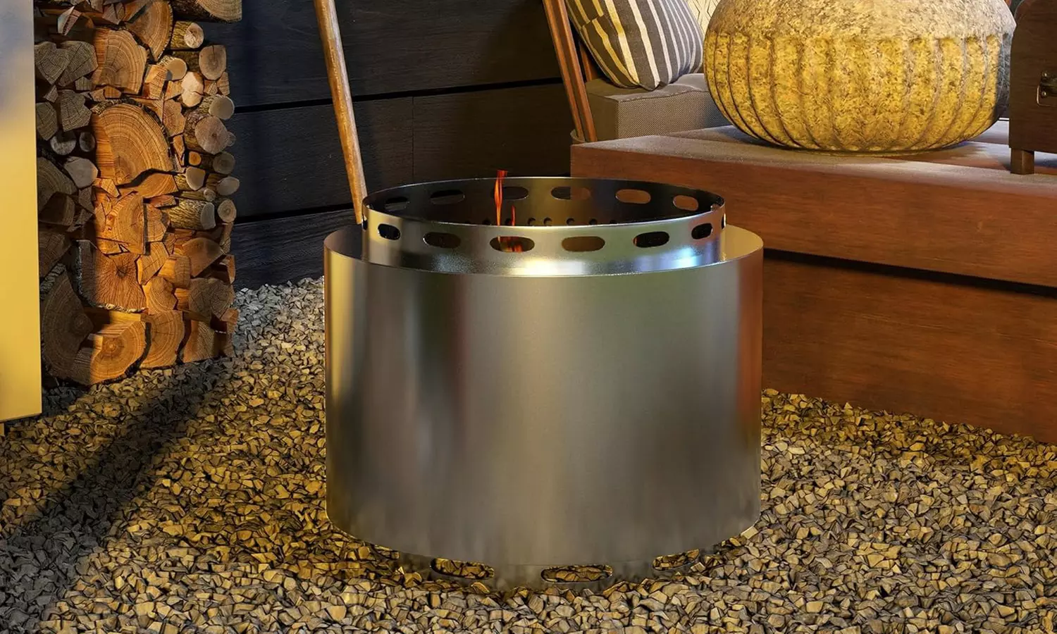 Outsunny Eco-Friendly Fire Pit