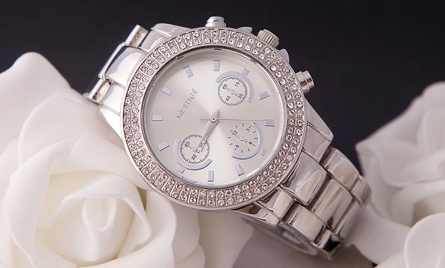 Image 1: Women's Crystal Watches