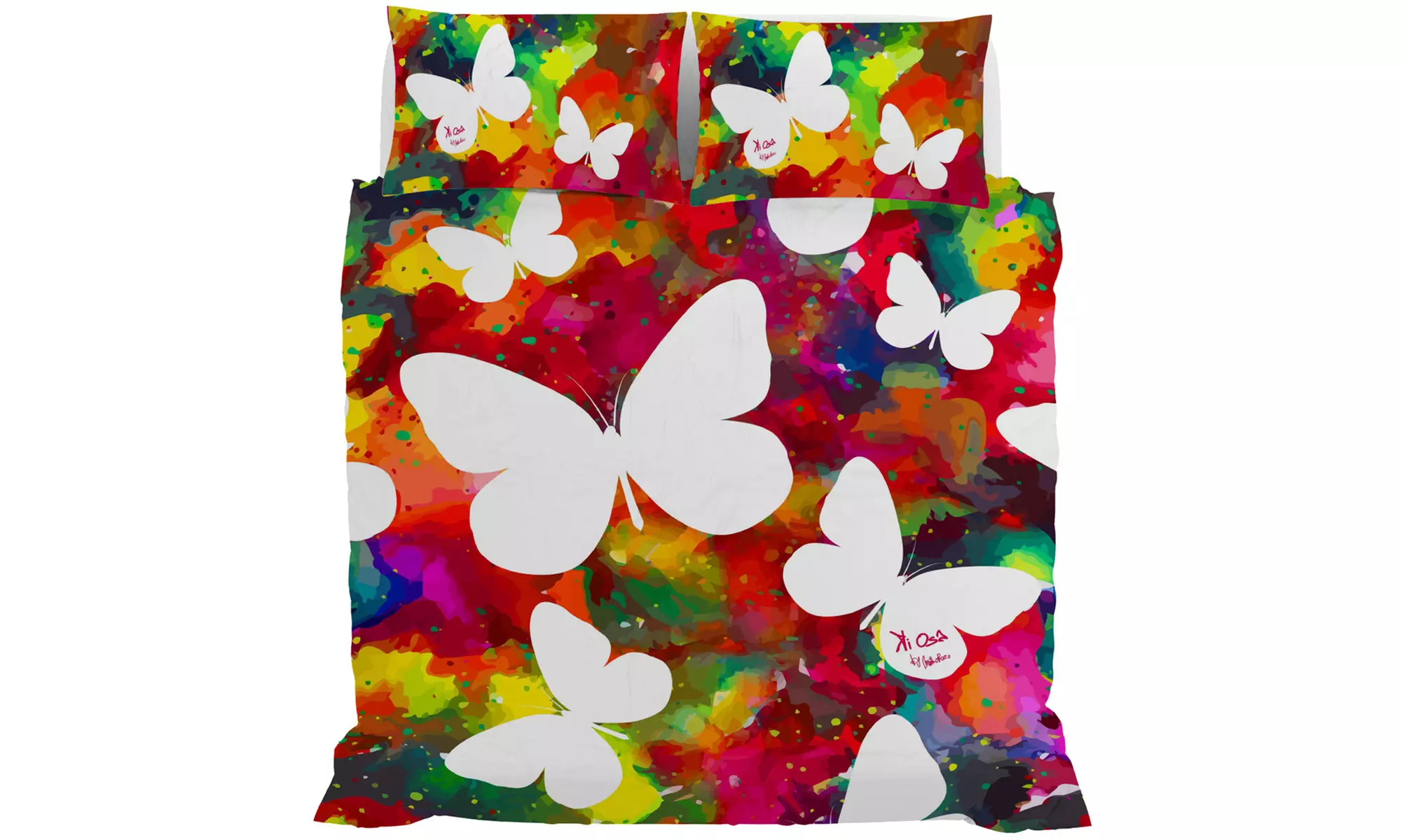 Parure copripiumino Kiosa in stampa digitale