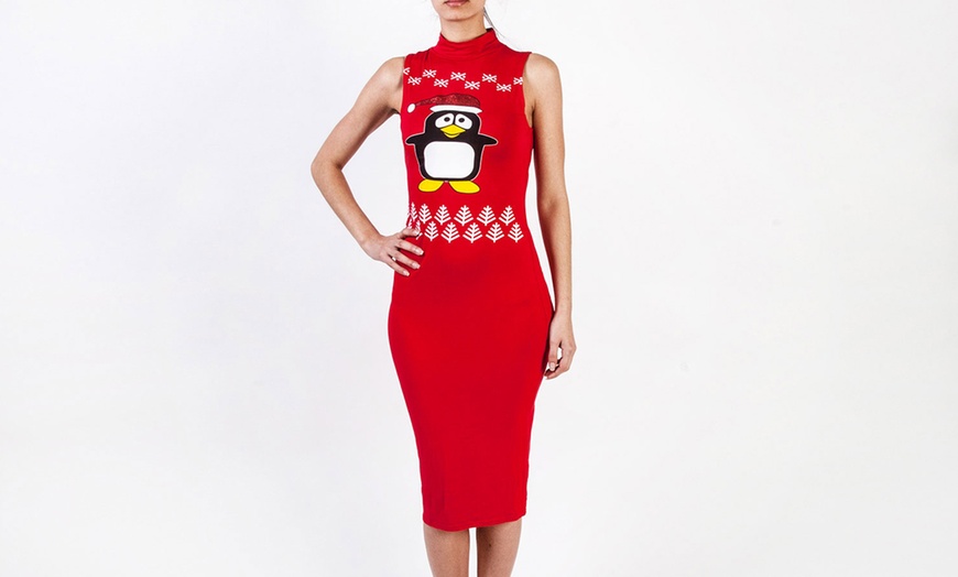 Image 6: Christmas Bodycon Dress