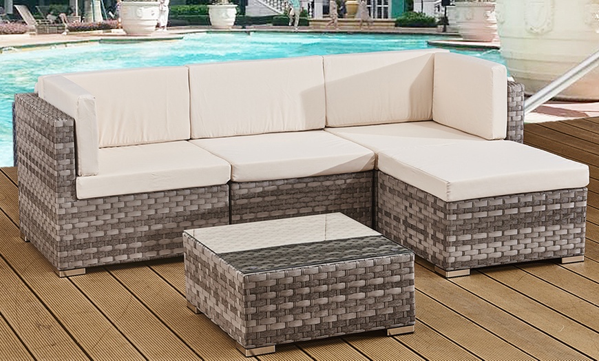 Image 5: Four-Seater Outdoor Sofa Set