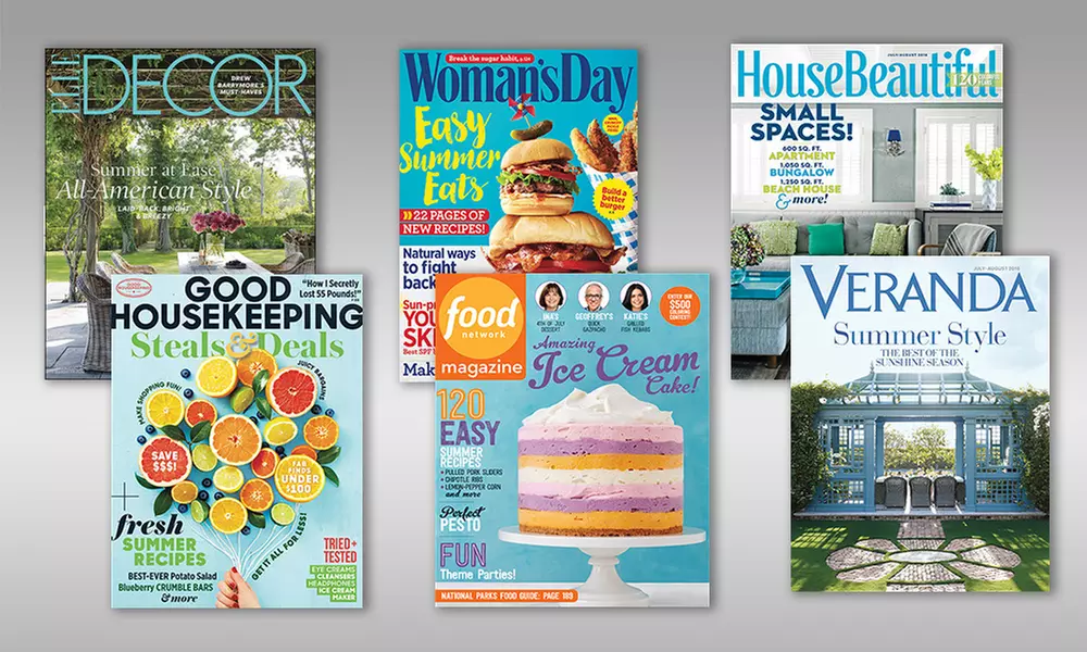One-Year Subscription to Your Choice of Food and Home-Decor Magazine from Hearst Magazines (Up to 67% Off) - Primary Image