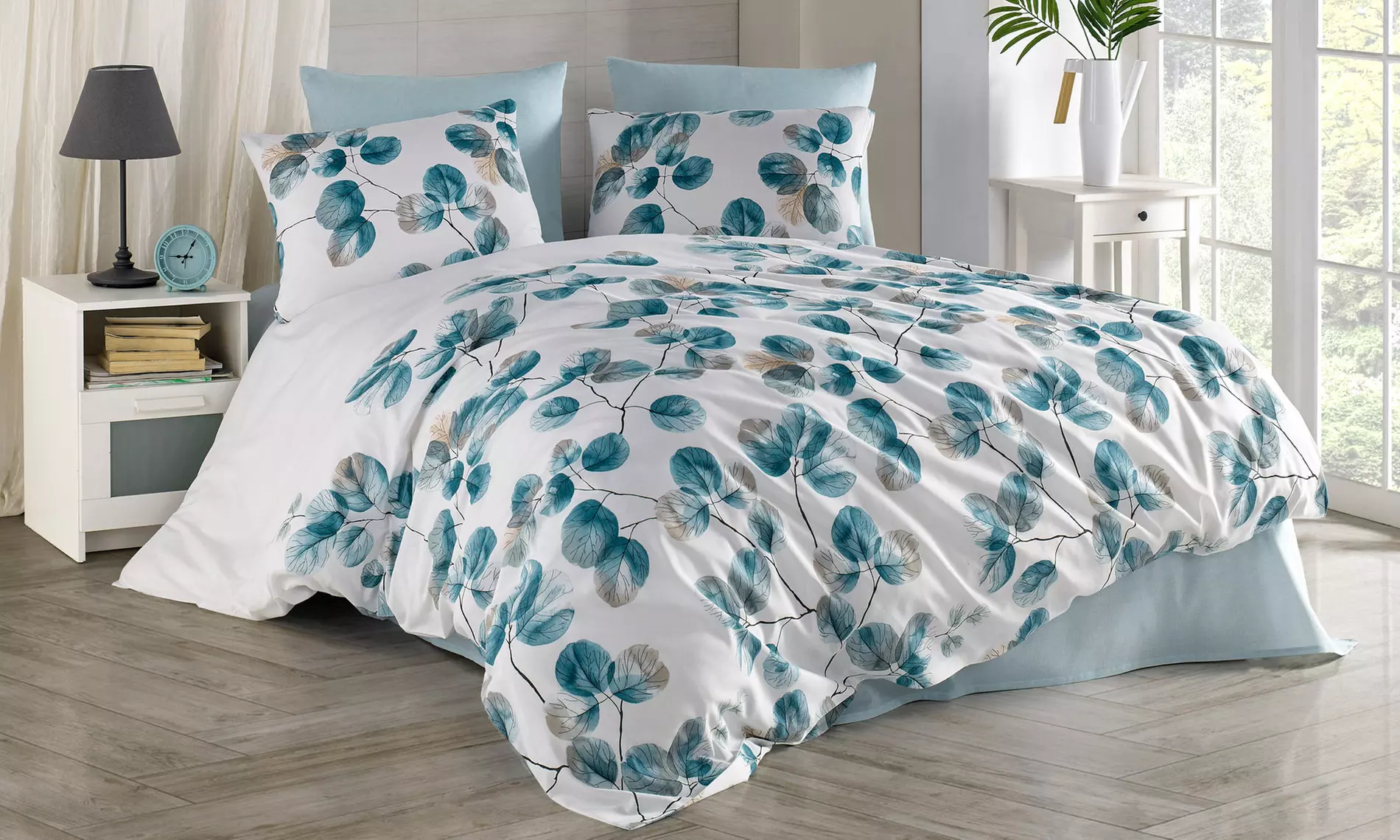 Juego de funda nórdica y 2 fundas de almohada para cama doble